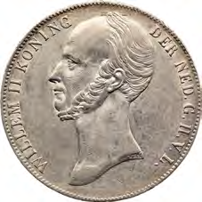 Vrijdag 16 november 2012 Koninkrijk NL Willem II (1840-1849) 1603 1604 1603 ½ Gulden 1846 met fijne kartelrand (Sch.