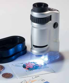 128 Microscoop 60 100x Zoom microscoop 60 100x Handige zak microscoop met verschillende applicaties, zoals postzegels, munten, mineralen, kleine elektrische componenten en nog veel meer.
