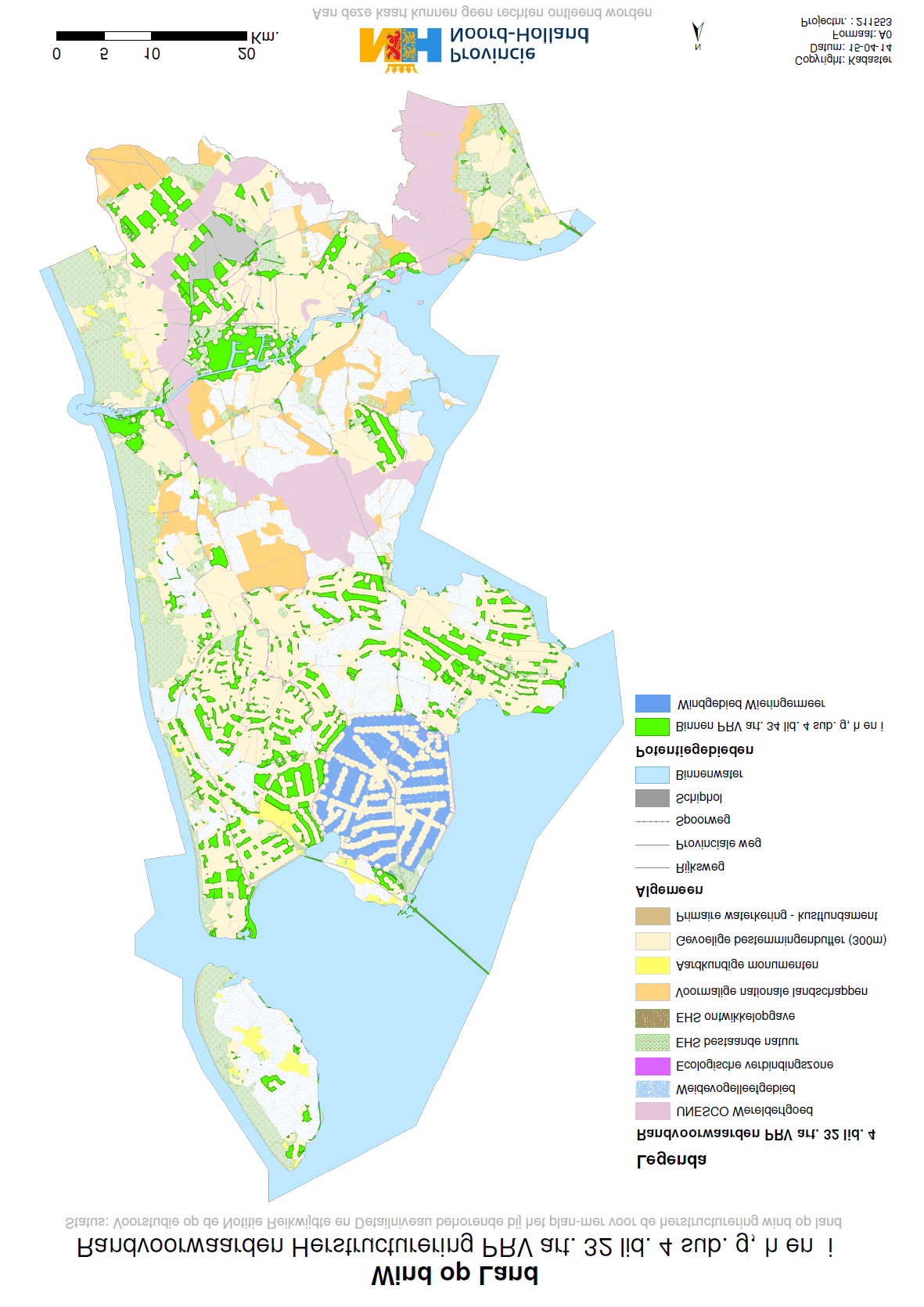 De ruimtelijke analyse is ook gebruikt als ondergrond voor de Voorstudie Noord-Hollandse Windlandschappen, die als bijlage bij het plan-mer is gevoegd.