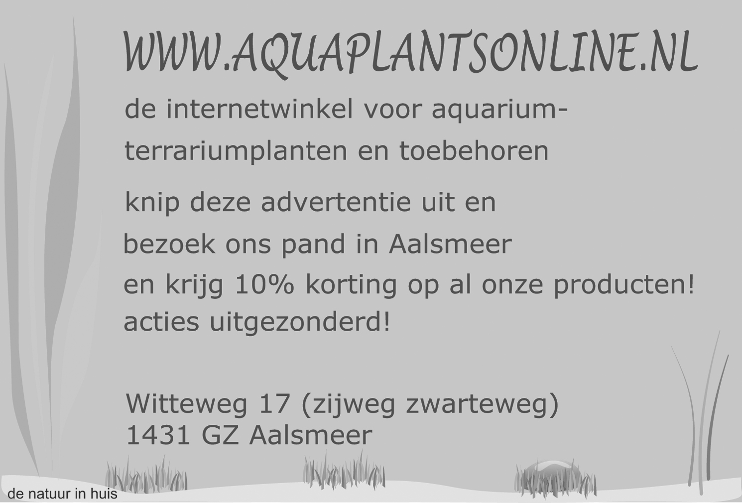 De Technische Adviescommissie van De Natuur in Huis Hebt u problemen in uw liefhebberij of hebt u vragen waarop u geen antwoord kunt vinden?