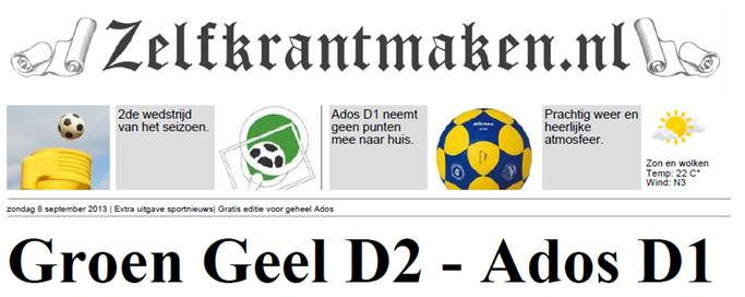 Afgelopen zaterdag was Ados D1 te gast op het sportpark te Wormer om de wedstrijd te spelen tegen Groen Geel D2 Door Ad Os Wormer - Als reporter ben ik dit korfbalseizoen toegewezen aan de D1 van