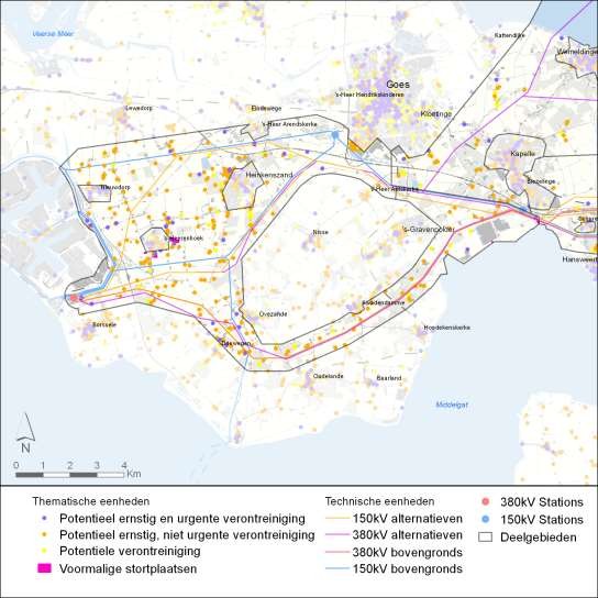 Bodemkwaliteit In deelgebied 1 is sprake van diverse bodemverontreinigingen en verdachte locaties. De verontreinigingen zijn op kaart weergegeven (Afbeelding 134).