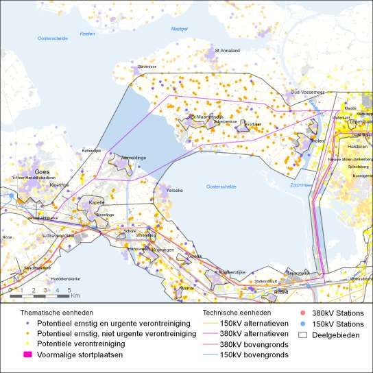 Afbeelding 140 Bodemkwaliteit in deelgebied 3. 15.3.5 DEELGEBIED 4 Bodemopbouw De bodemopbouw van het gebied is beschreven in paragraaf 5.6.1 van het achtergronddocument bodem en water.