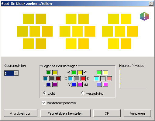 SPOT-ON 73 EEN KLEUR ZOEKEN MET SPOT-ON KLEUR ZOEKEN 1 Selecteer de kleur die u wilt bewerken. 2 Dubbelklik op het kleurpictogram.