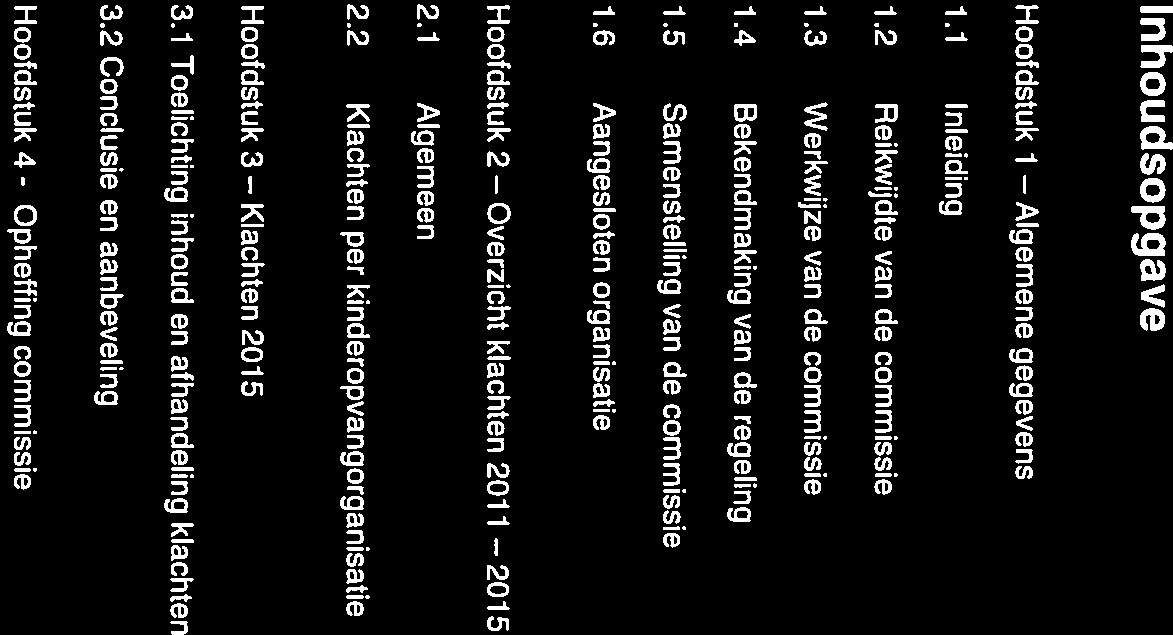 Inhoudsopgave Hoofdstuk 1 Algemene gegevens pagina 1.1 Inleiding 3 1.2 Reikwijdte van de commissie 3 1.3 Werkwijze van de commissie 3 1.4 Bekendmaking van de regeling 3 1.