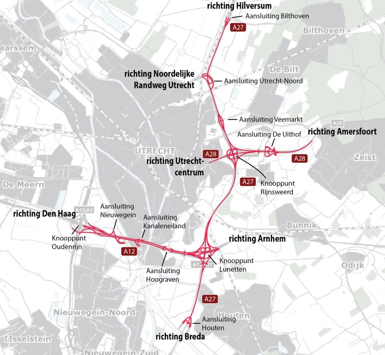 Samenvatting Het project Ring Utrecht De snelwegen rond Utrecht vormen samen de Ring Utrecht. Het is erg druk op deze snelwegen. Bijna dagelijks staan er files.