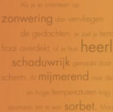 diagonale zonwering U I T VA L S C H E R M E N Traditionele vormen van zonwering zijn niet alleen functioneel, ze geven fleur en kleur aan uw woning.