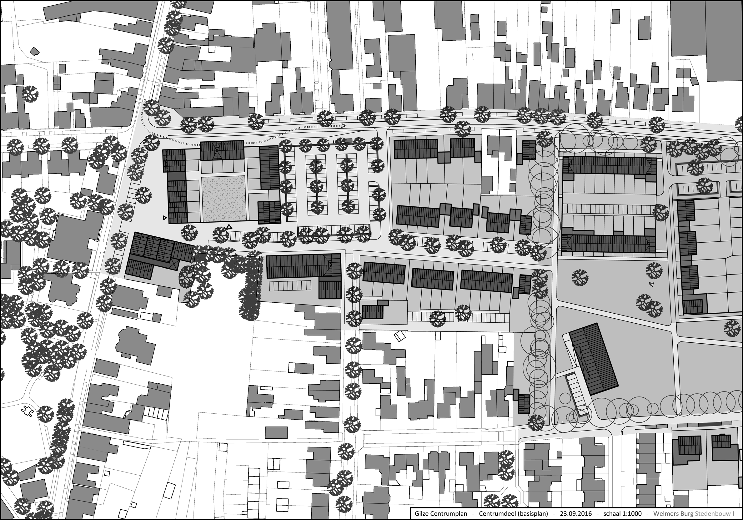 2a 1a 1b 3 2b Fasering Centrumplan Gilze Centrumdeel 23.09.