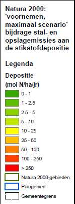 Passende beoordeling Bestemmingsplan Buitengebied Noord Bergen op Zoom wordt dat de bestemmingsplancapaciteit volledig wordt benut, de agrarische bedrijven in het plangebied maximaal 64 mol N/ha/jaar