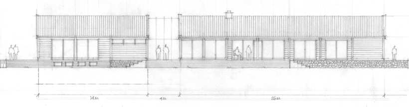 Erfinrichting Sloop en dempen De nieuwe woning completeert het ensemble en gaat ruimtelijk/ architectonisch deel uitmaken van de agrarische bebouwing rondom de monumentale schuur.