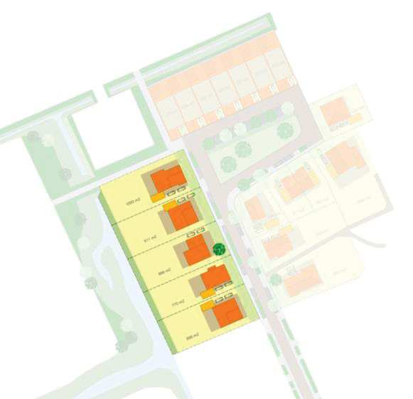 8 Zone II: Woningen aan parkzijde Zone II bestaat uit vijf kavels die aan de zijde van het open landschap worden gesitueerd.