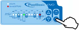Ter informatie: De PoolBasic is ontworpen voor het regelen en meten van de redox in een zwembad tot 90m 3. Mix nooit chemicaliën met elkaar.