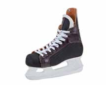 Hockey Schaatsen Art. 206 Zandstra Vancouver 82,00 (29-47) Het stalen blad (schaats) vormt met de schoen één geheel. De schoen heeft een combinatie van gesp- vetersluiting.