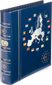 Verzamelalbum voor Euromunten 19 VISTA Euro muntenalbum OPTIMA formaat muntenalbum beschikbaar in 2 delen voor alle circulatiemunten (1 ct t/m 2 euro).