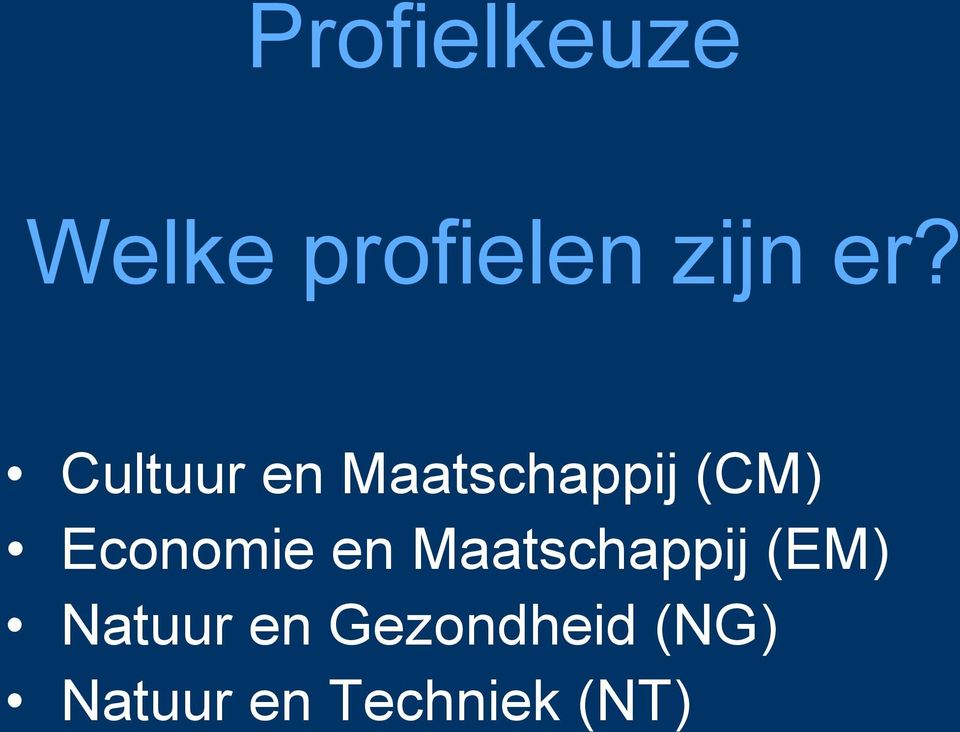 Economie en Maatschappij (EM) Natuur