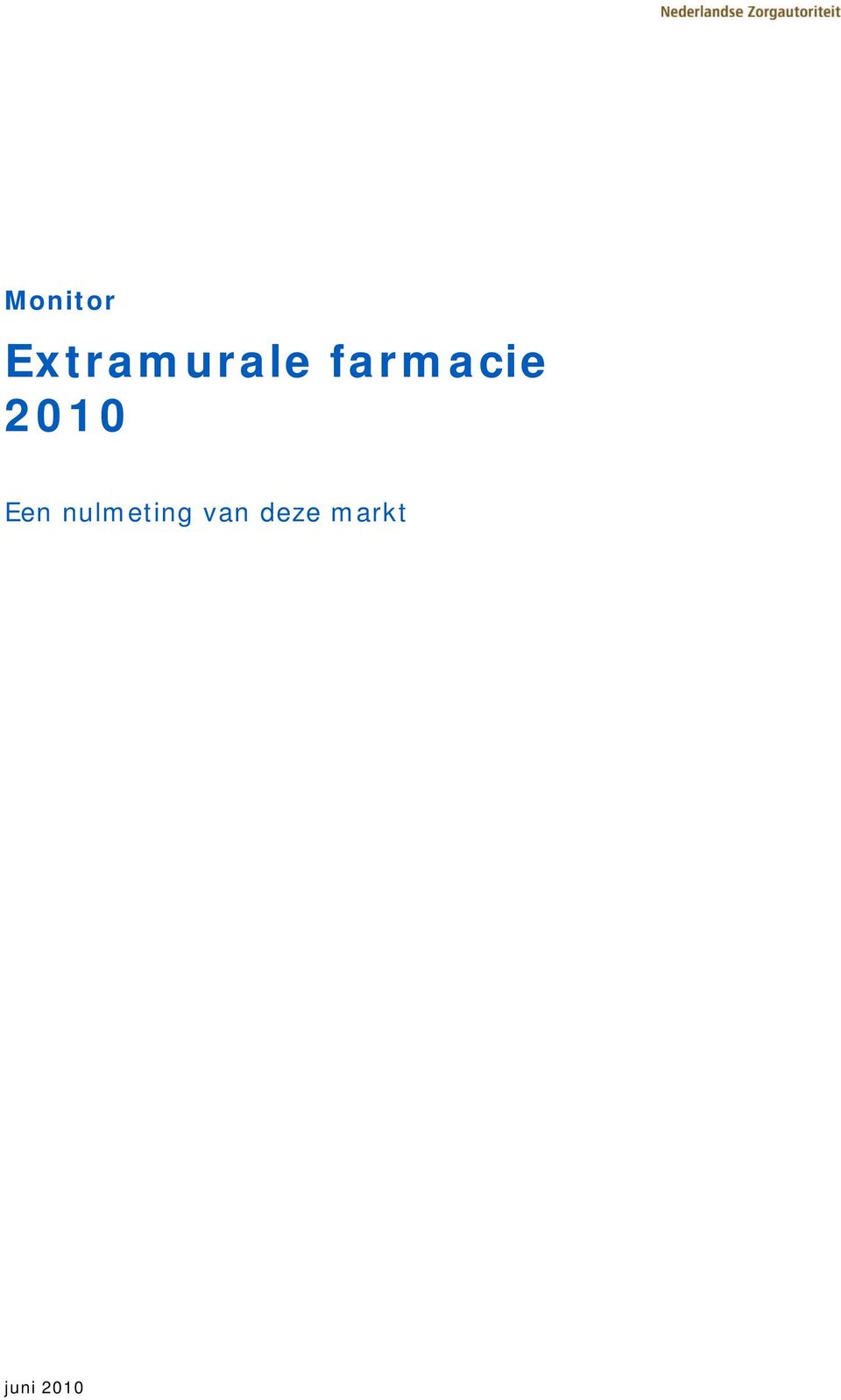 farmacie 2010 Een