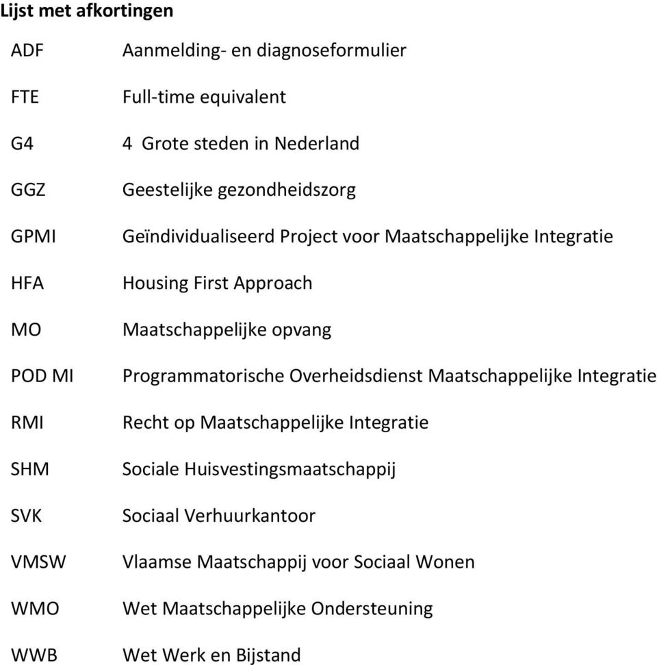 Maatschappelijke opvang Programmatorische Overheidsdienst Maatschappelijke Integratie Recht op Maatschappelijke Integratie Sociale