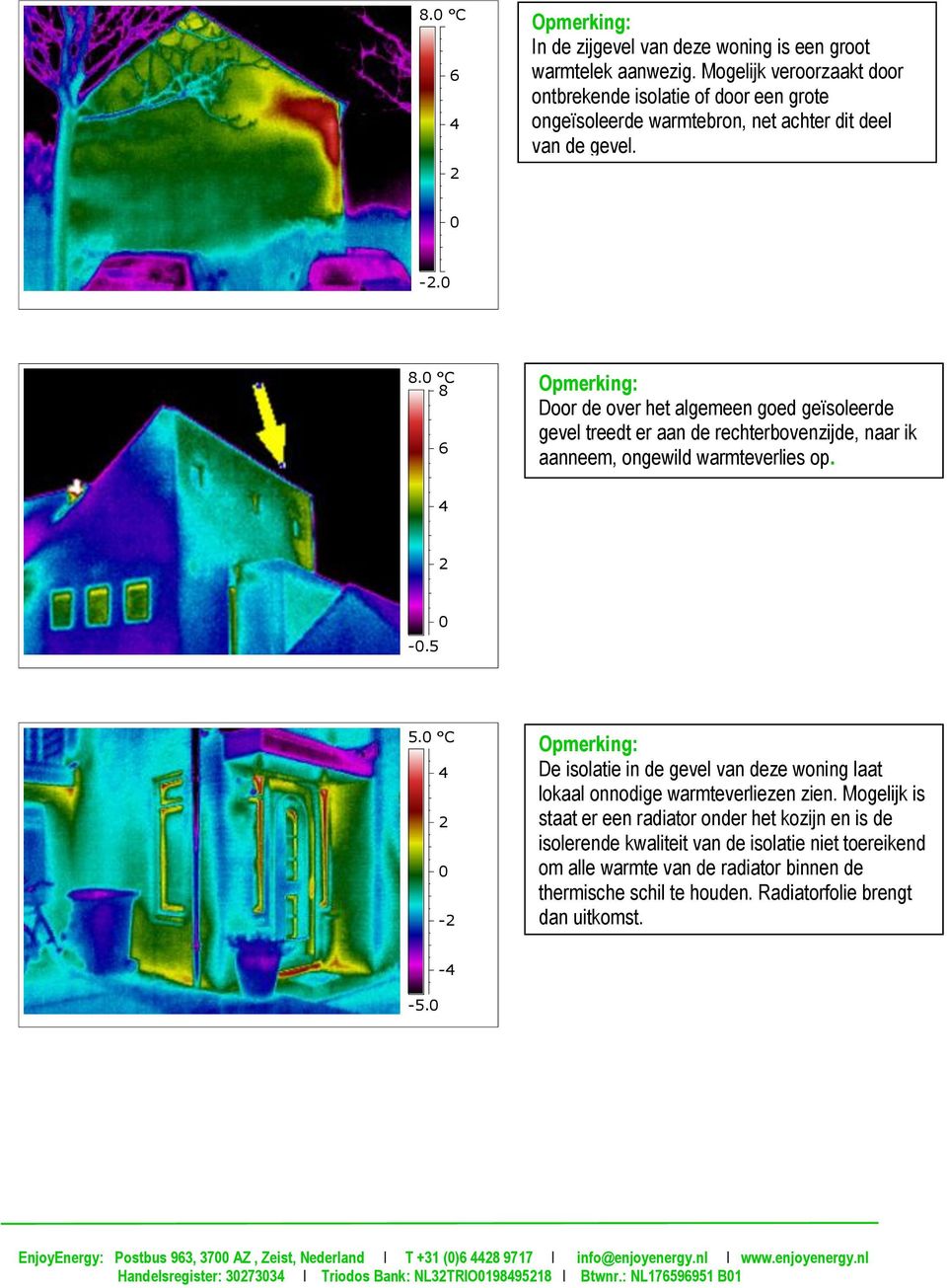 C - De isolatie in de gevel van deze woning laat lokaal onnodige warmteverliezen zien.