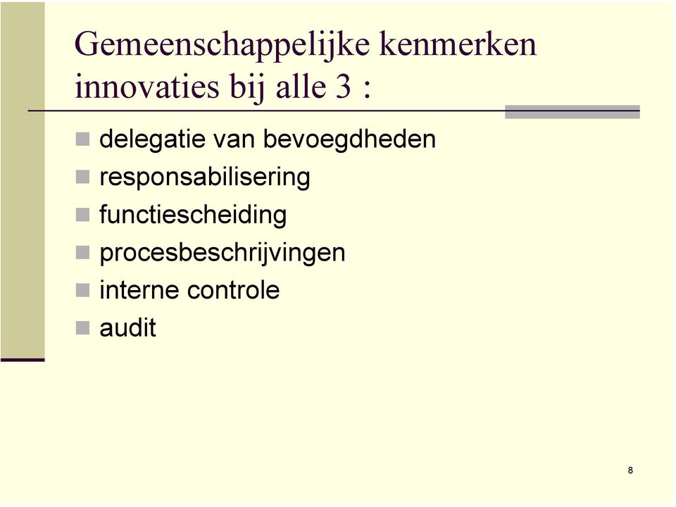 responsabilisering functiescheiding