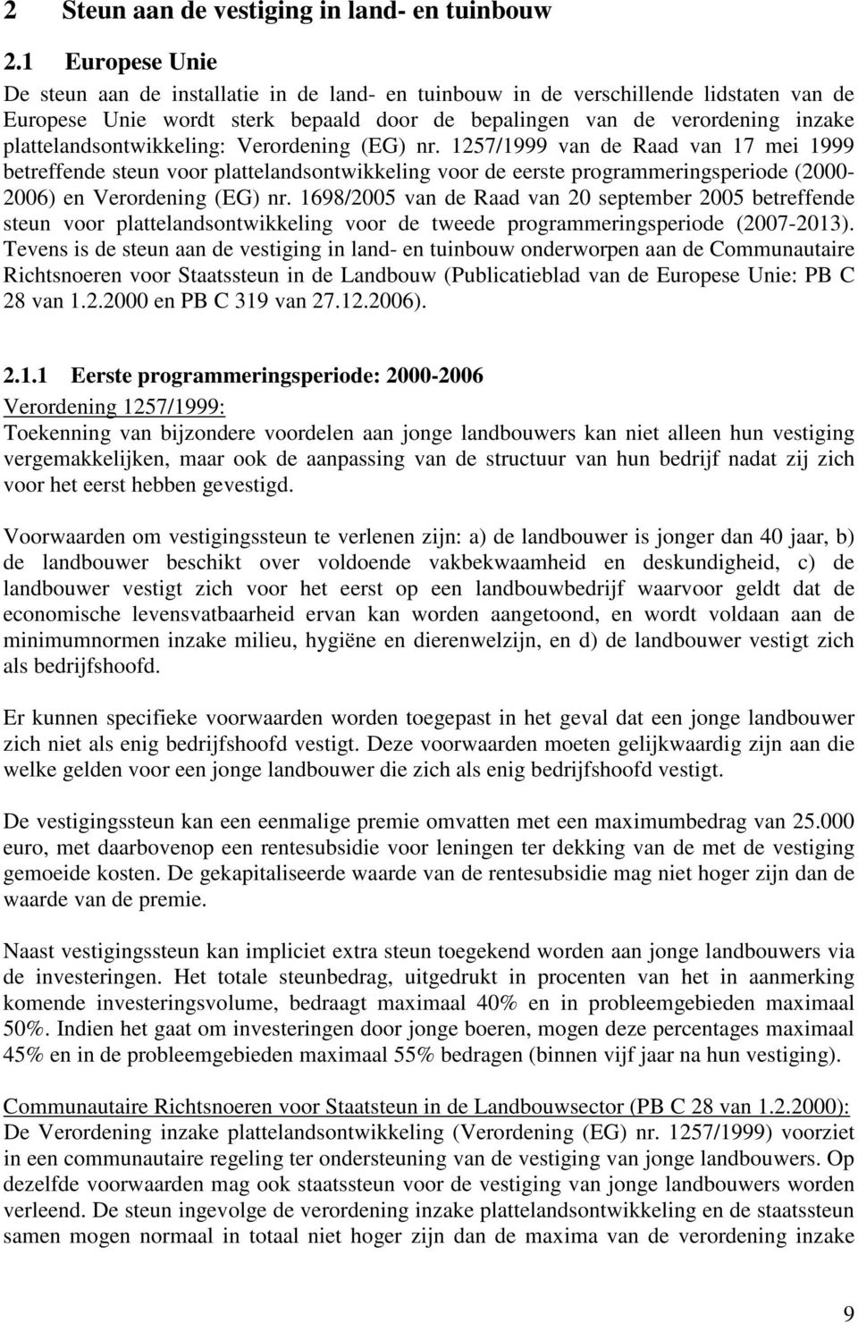 plattelandsontwikkeling: Verordening (EG) nr.