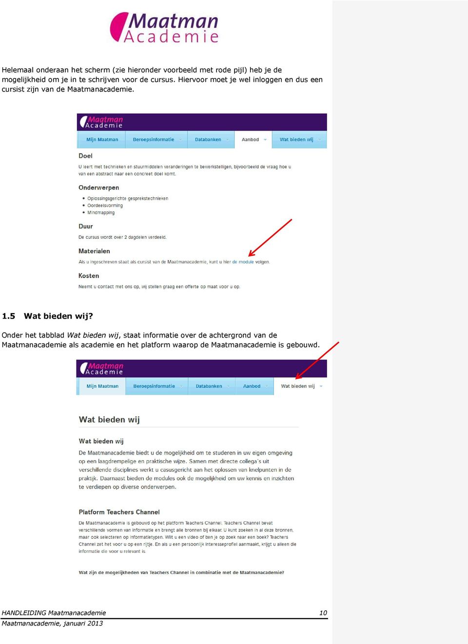 1.5 Wat bieden wij?