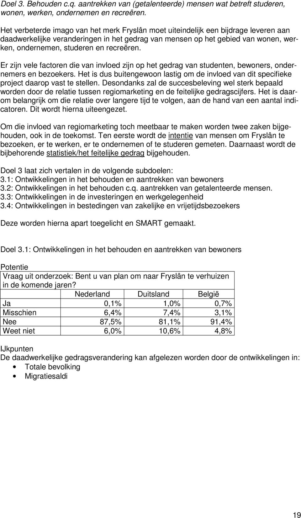 recreëren. Er zijn vele factoren die van invloed zijn op het gedrag van studenten, bewoners, ondernemers en bezoekers.