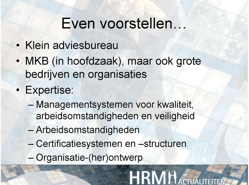 voor kwaliteit, arbeidsomstandigheden en veiligheid