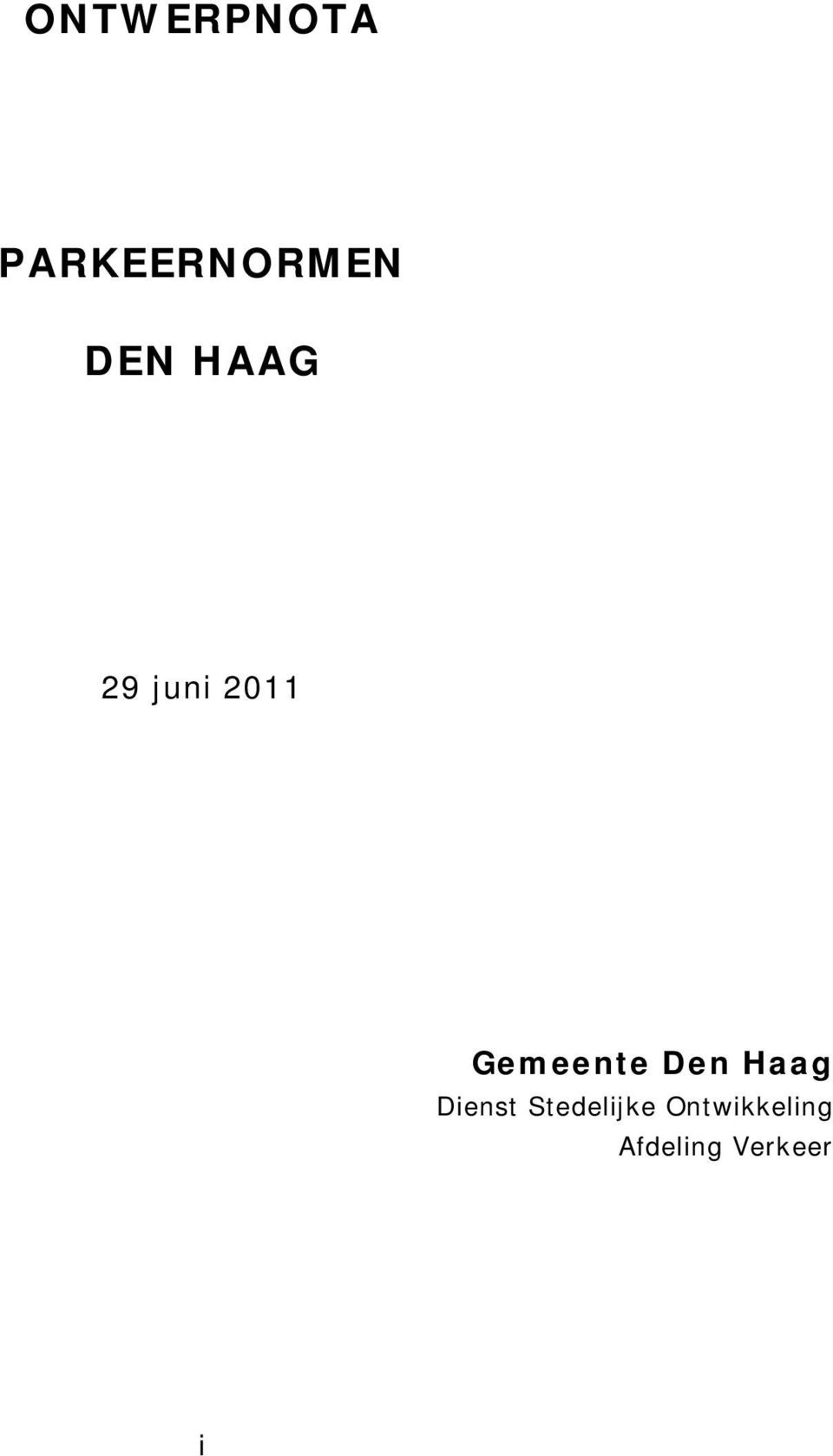Gemeente Den Haag Dienst