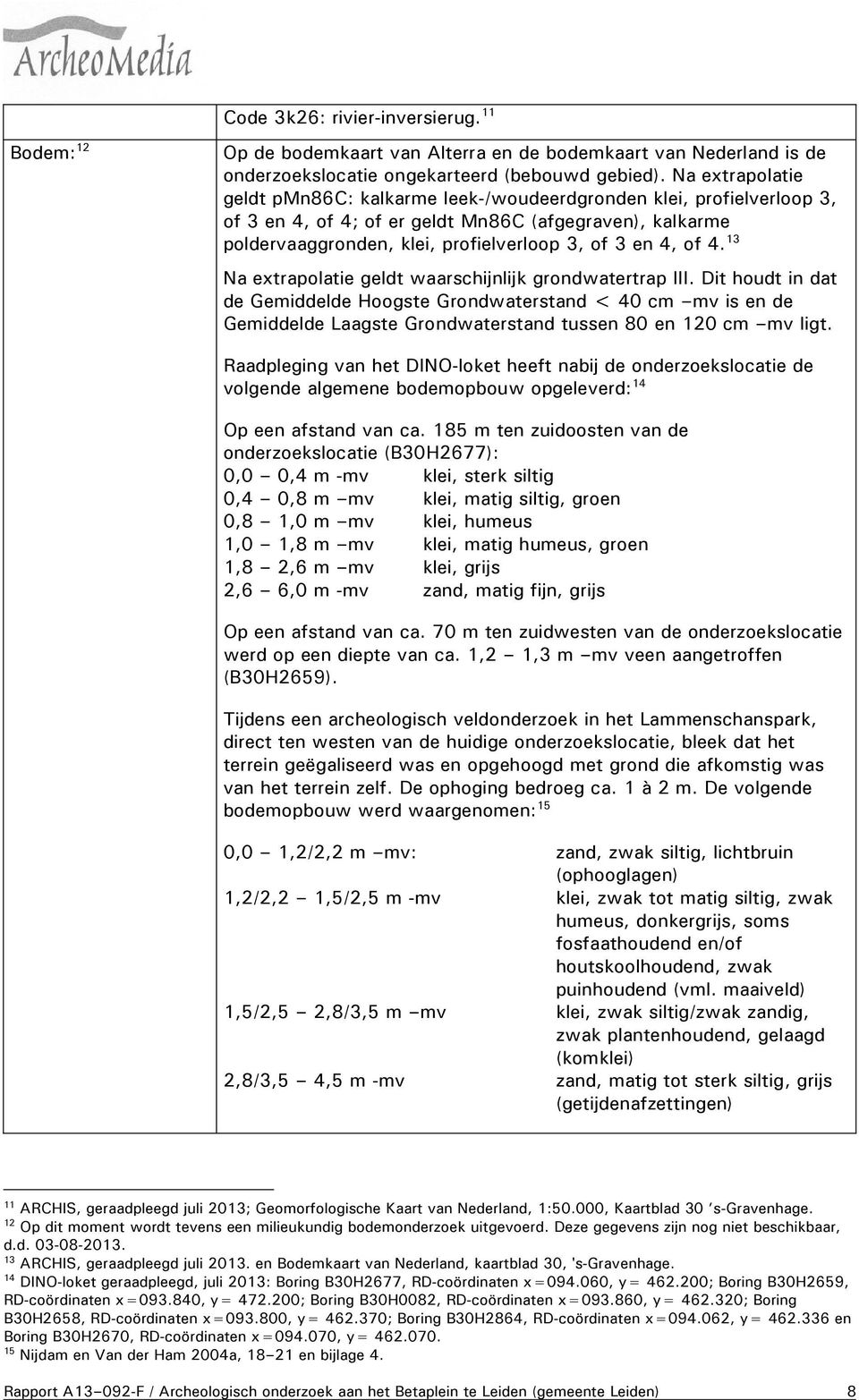 4. 13 Na extrapolatie geldt waarschijnlijk grondwatertrap III.