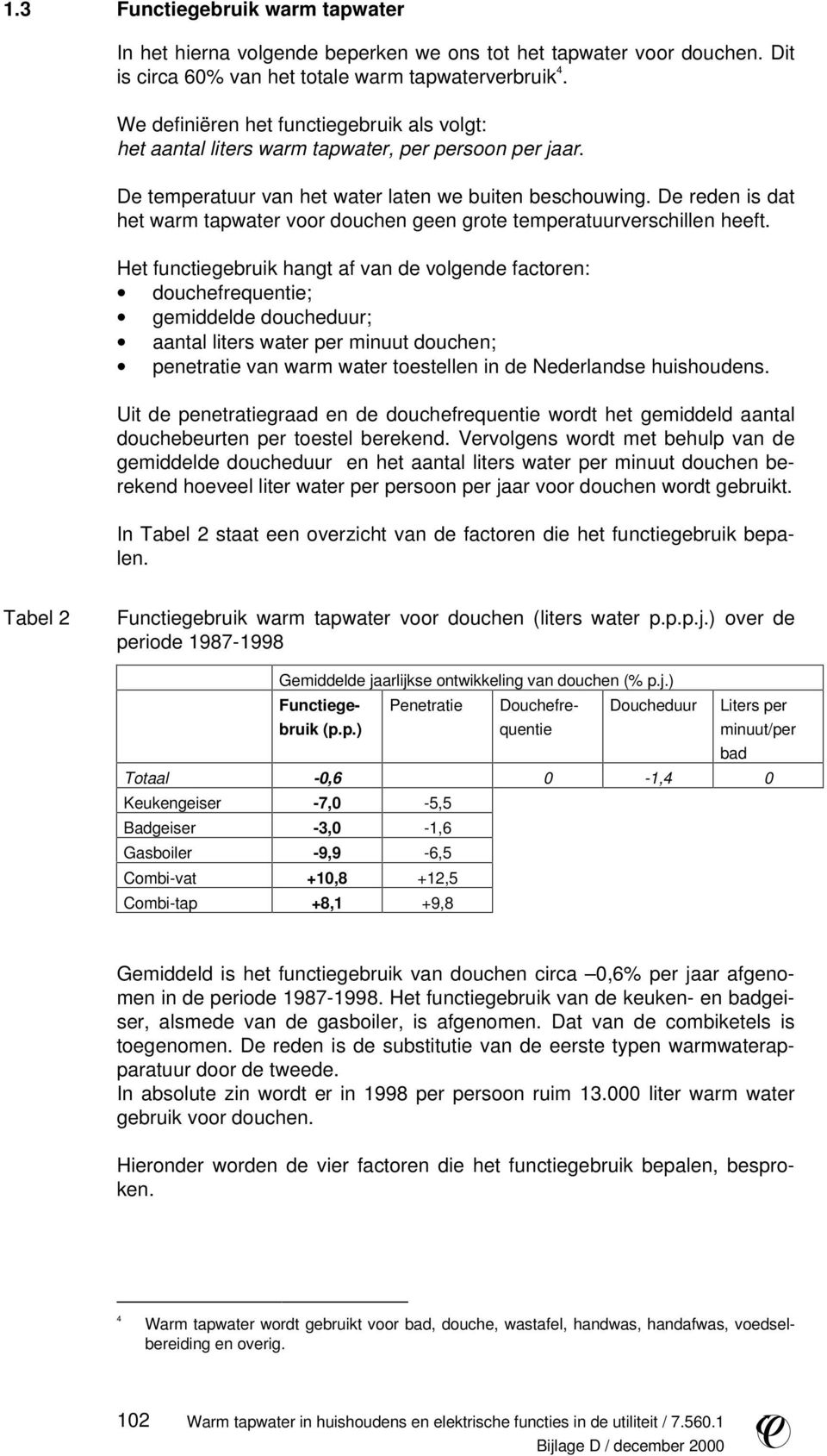 De reden is dat het warm tapwater voor douchen geen grote temperatuurverschillen heeft.