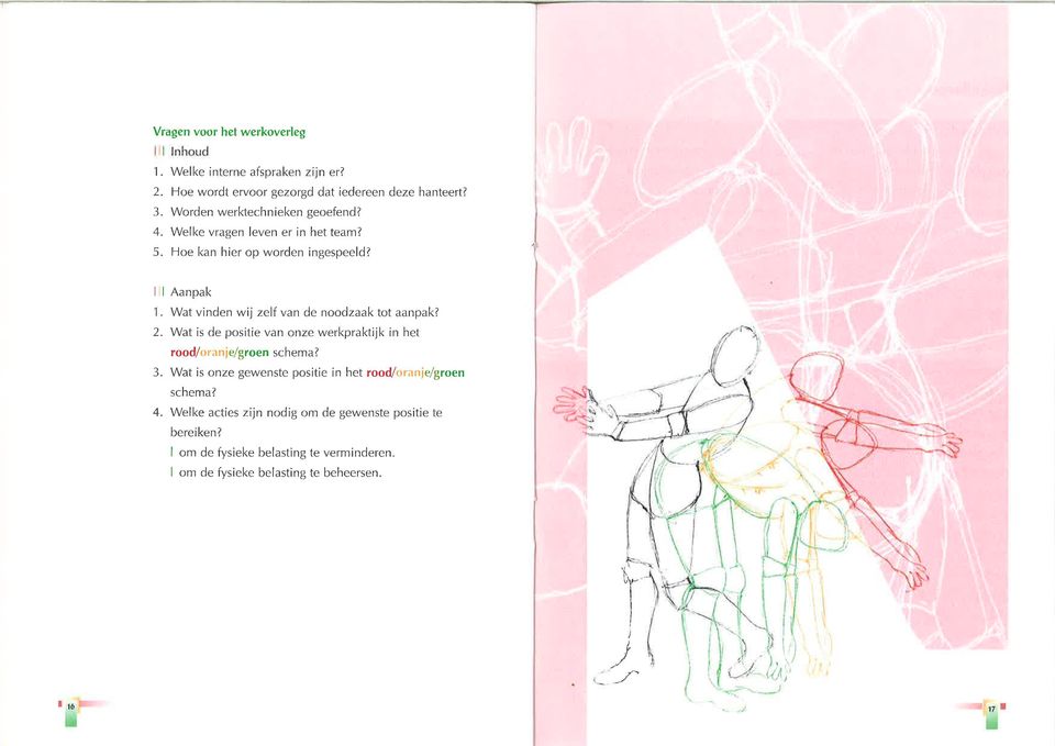 Wat vinden wij zelf van de noodzaak tot aanpak? 2. Wat is de positie van onze werkpraktijk in het rood/oranje/groen schema? 3.