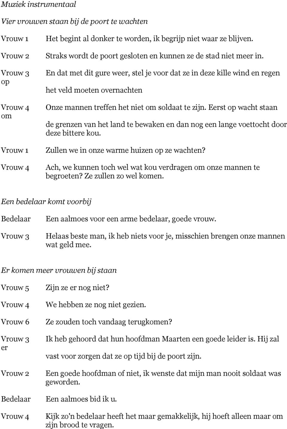 En dat met dit gure weer, stel je voor dat ze in deze kille wind en regen het veld moeten overnachten Onze mannen treffen het niet om soldaat te zijn.