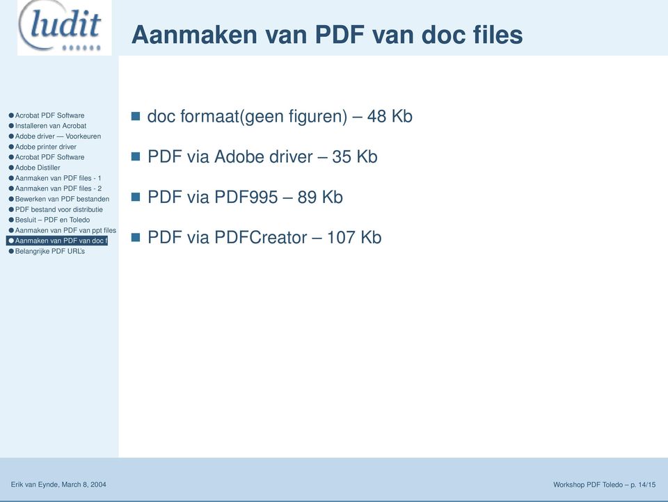 via PDF995 89 Kb PDF via PDFCreator 107 Kb Erik