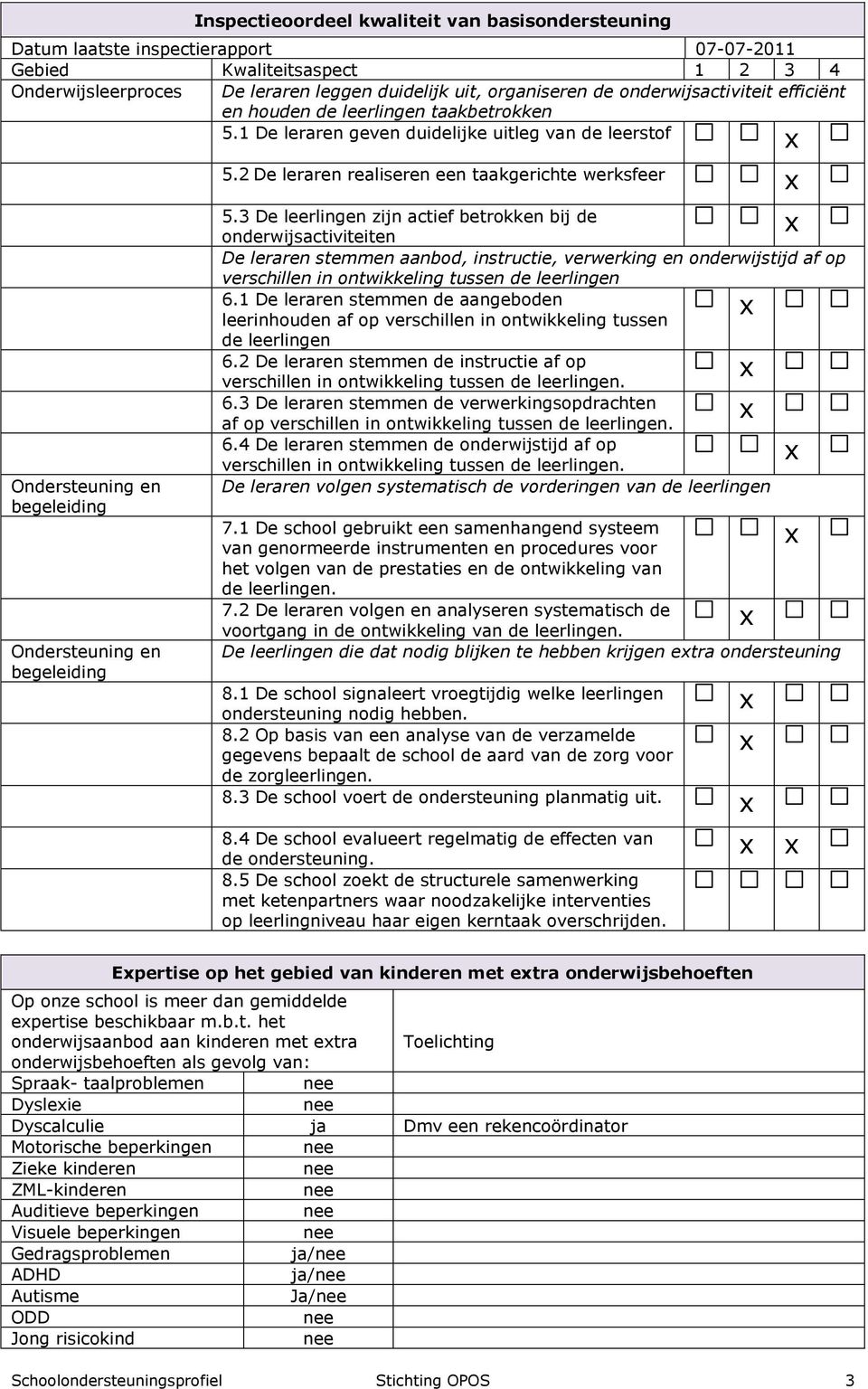 2 De leraren realiseren een taakgerichte werksfeer Ondersteuning en begeleiding Ondersteuning en begeleiding 5.