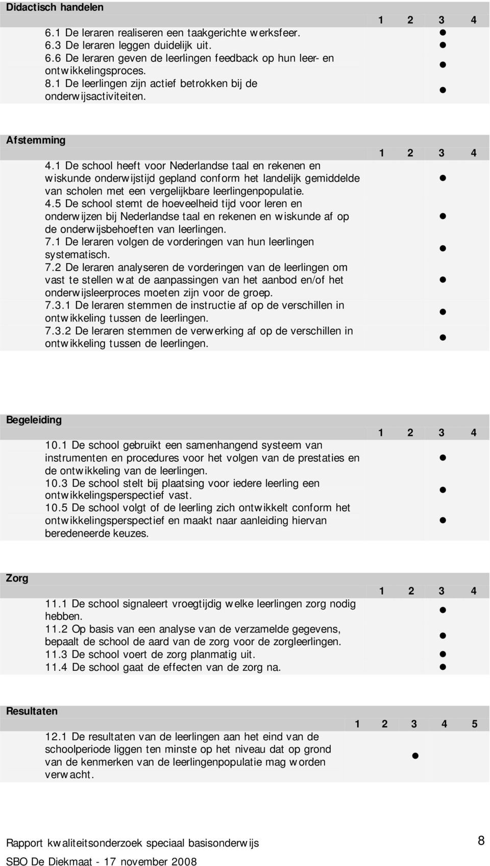 1 De school heeft voor Nederlandse taal en rekenen en wiskunde onderwijstijd gepland conform het landelijk gemiddelde van scholen met een vergelijkbare leerlingenpopulatie. 4.