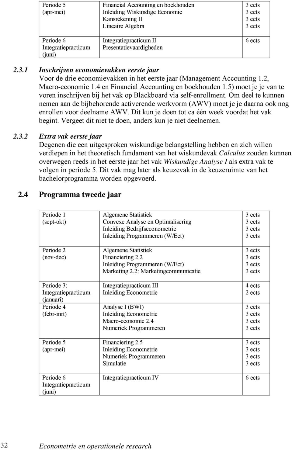 4 en Financial Accounting en boekhouden 1.5) moet je je van te voren inschrijven bij het vak op Blackboard via self-enrollment.