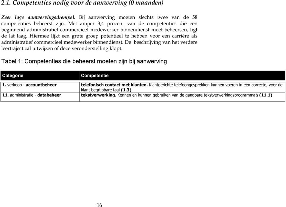 Hiermee lijkt een grote groep potentieel te heen voor een carrière als administratief commercieel medewerker innendienst.