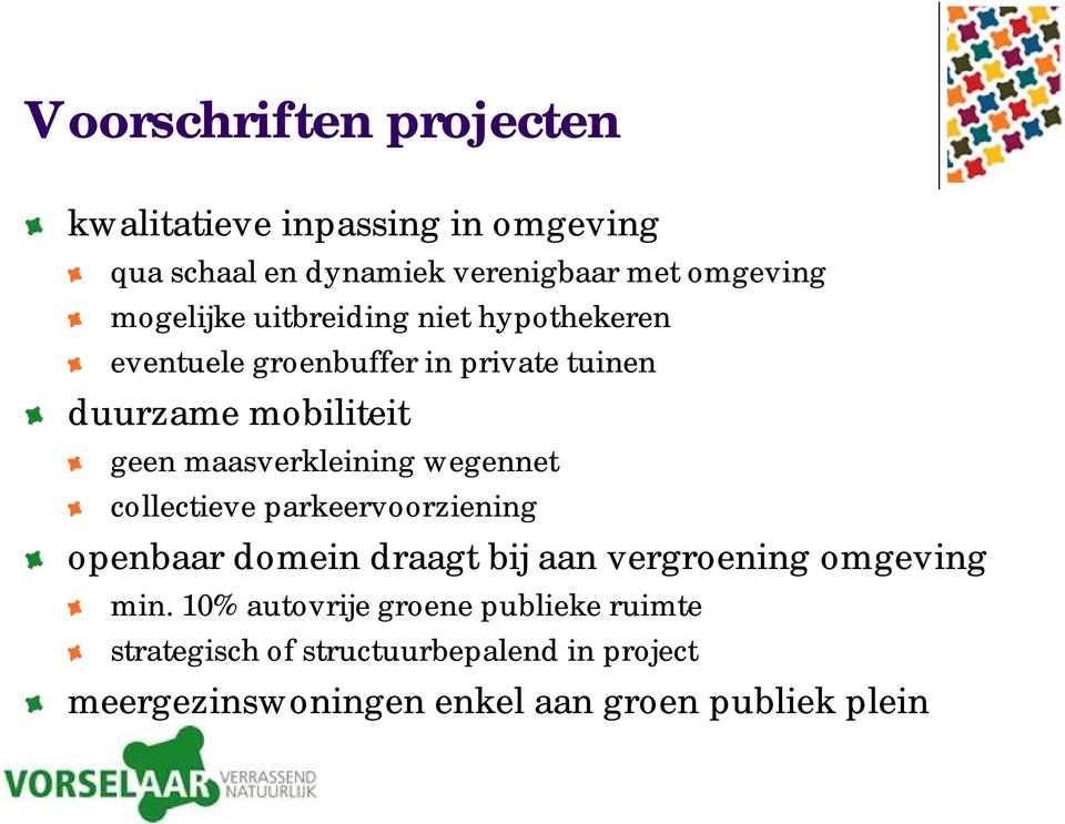 maasverkleining wegennet collectieve parkeervoorziening openbaar domein draagt bij aan vergroening omgeving min.