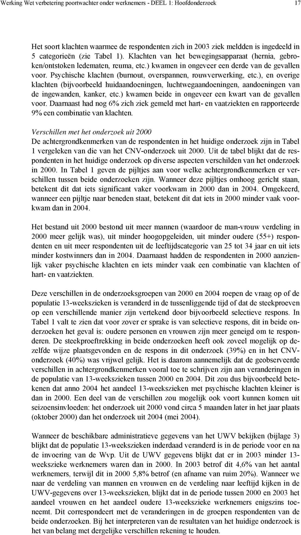 Psychische klachten (burnout, overspannen, rouwverwerking, etc.), en overige klachten (bijvoorbeeld huidaandoeningen, luchtwegaandoeningen, aandoeningen van de ingewanden, kanker, etc.