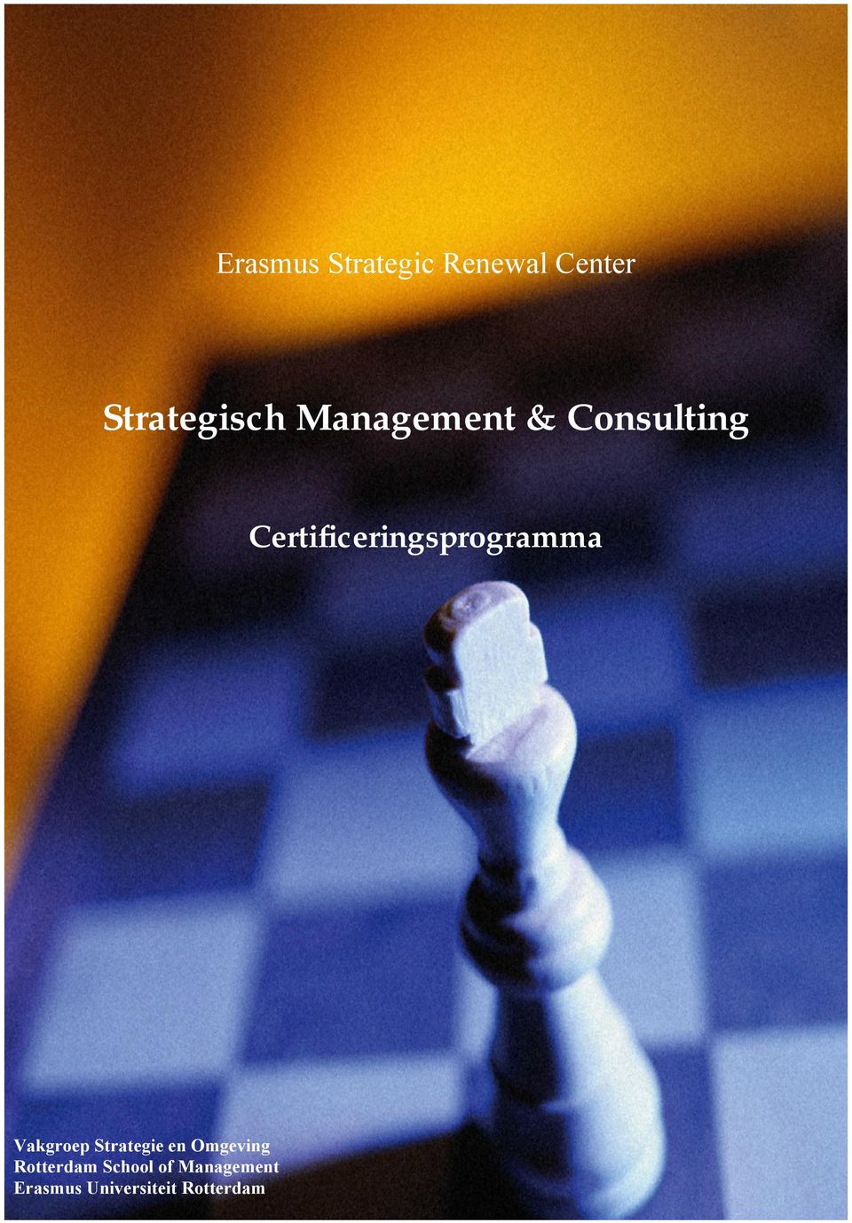 Certificeringsprogramma Vakgroep Strategie en