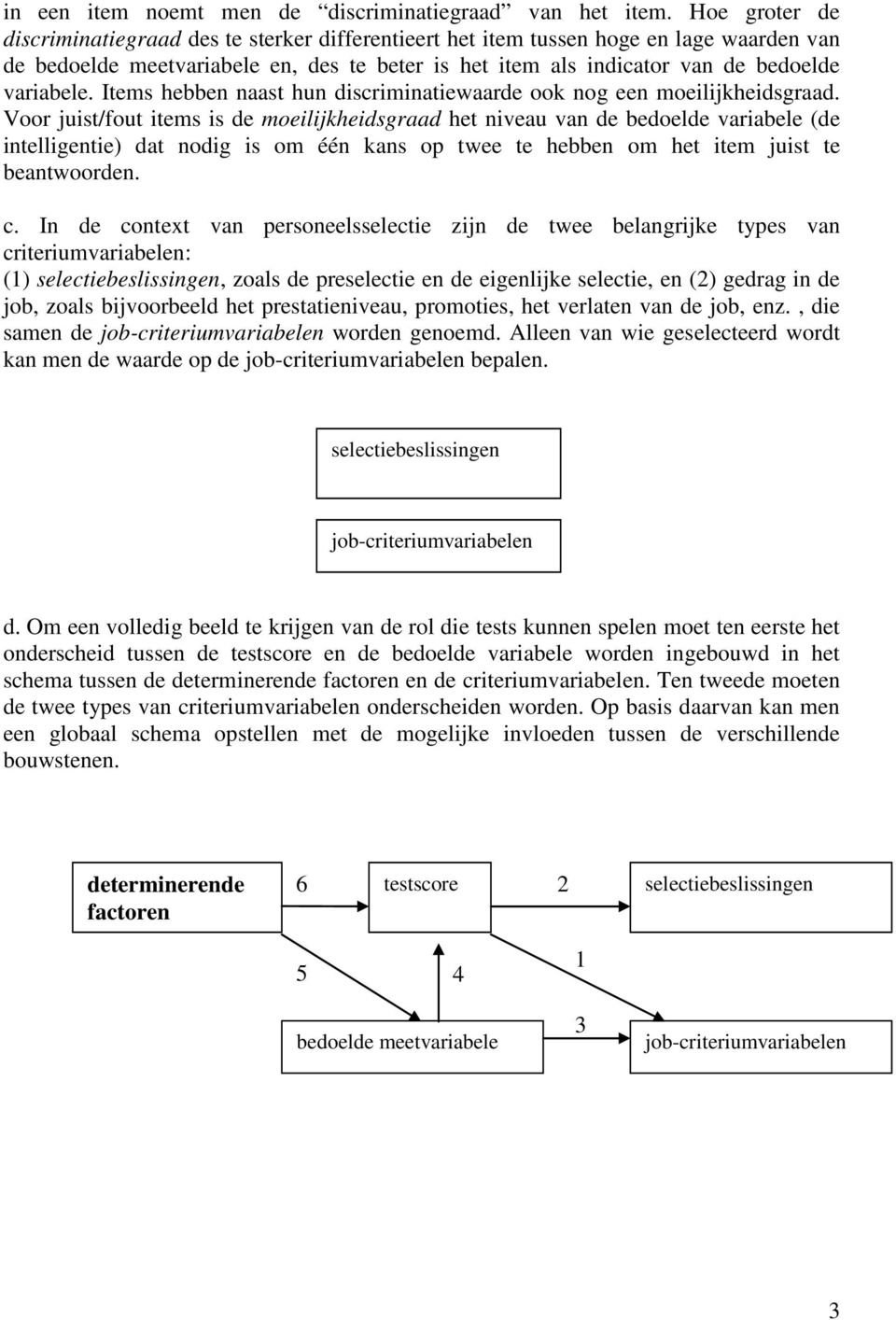 Items hebben naast hun discriminatiewaarde ook nog een moeilijkheidsgraad.