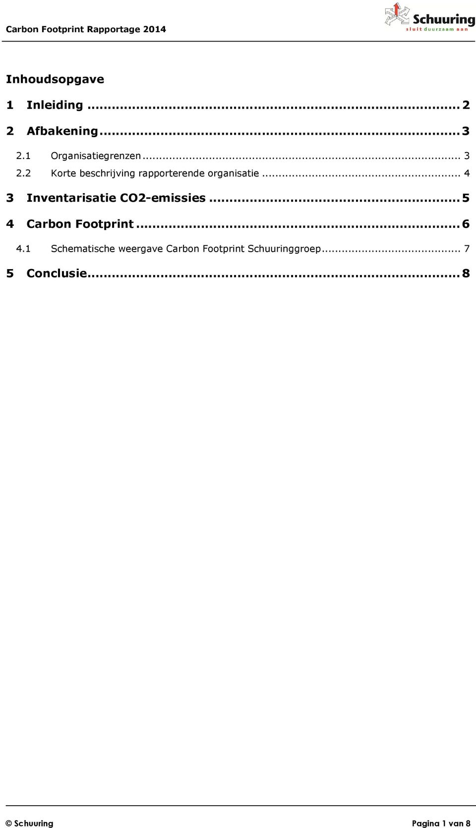 .. 4 3 Inventarisatie CO2-emissies... 5 4 Carbon Footprint... 6 4.
