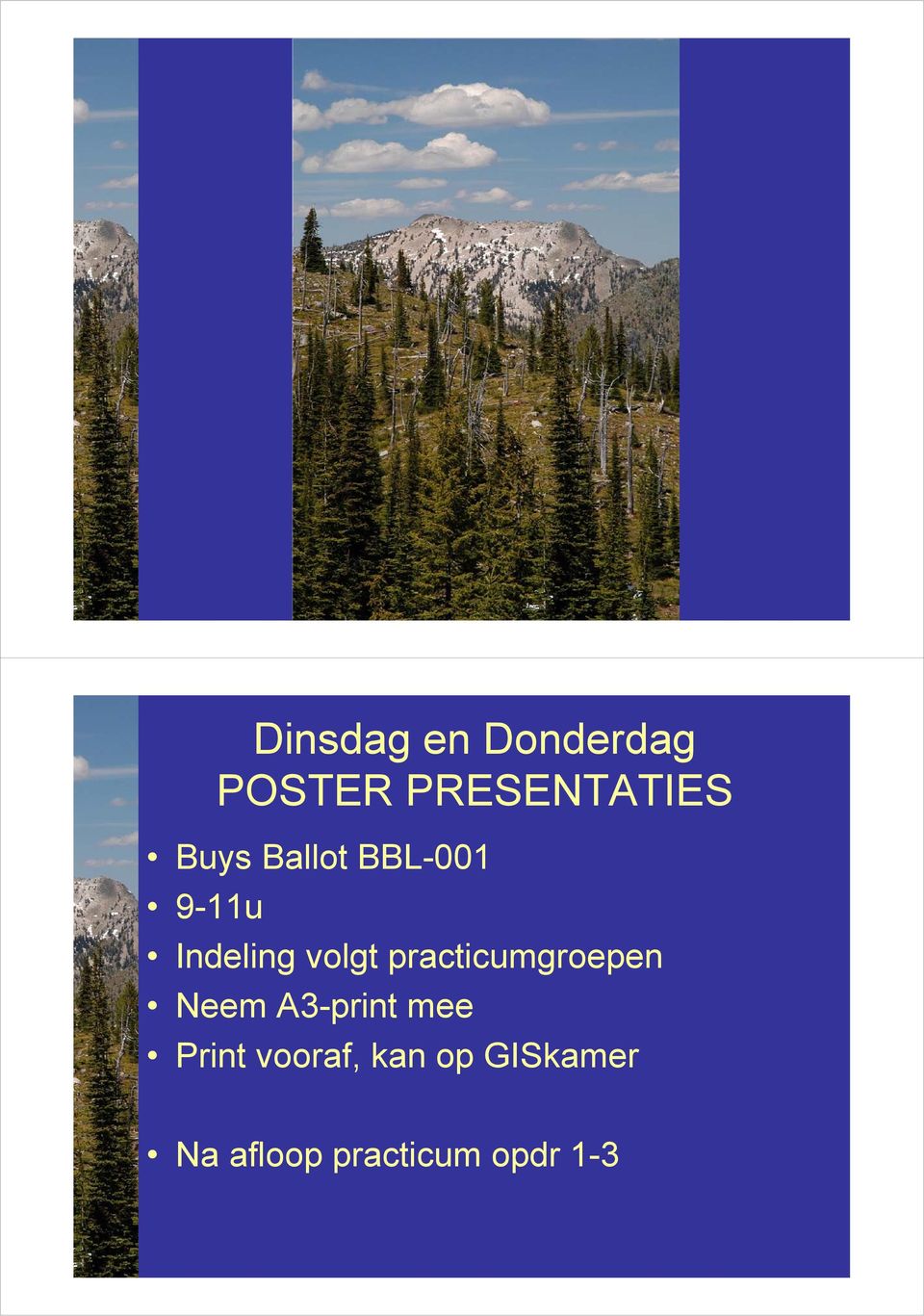 practicumgroepen Neem A3-print mee Print