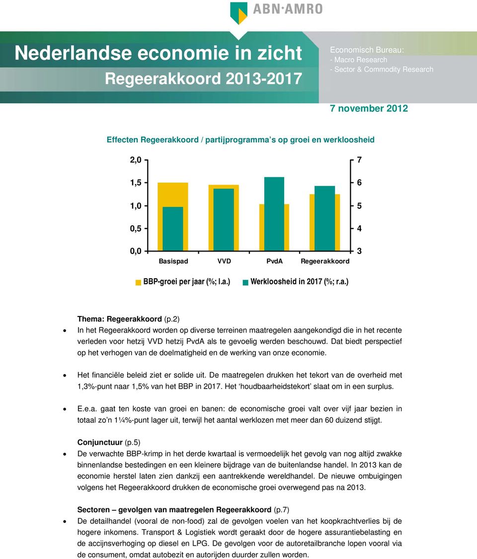 2) In het Regeerakkoord worden op diverse terreinen maatregelen aangekondigd die in het recente verleden voor hetzij VVD hetzij PvdA als te gevoelig werden beschouwd.