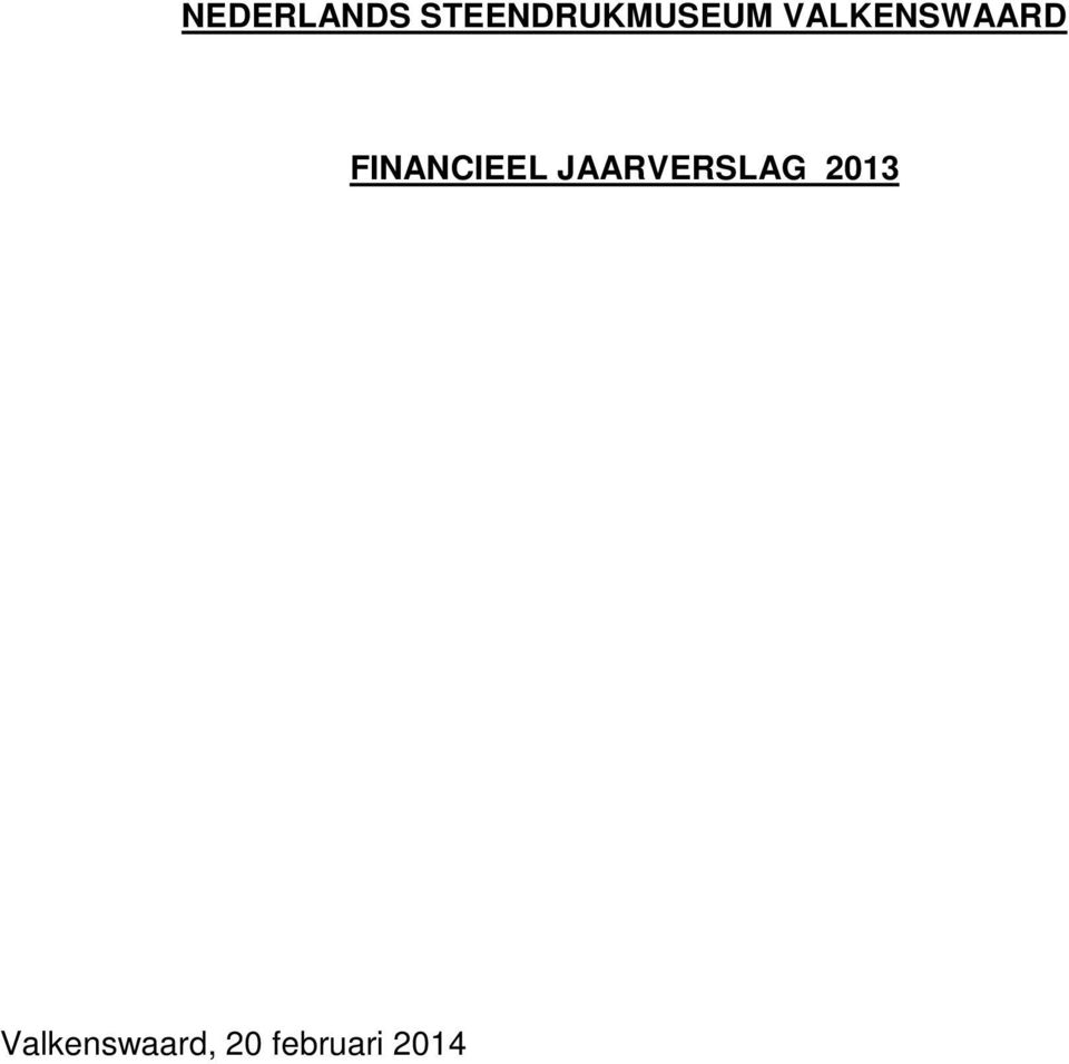 VALKENSWAARD FINANCIEEL
