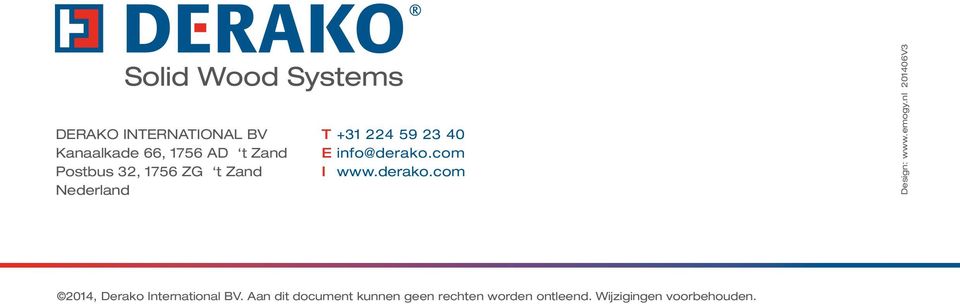 emogy.nl 201406V3 2014, Derako International BV.