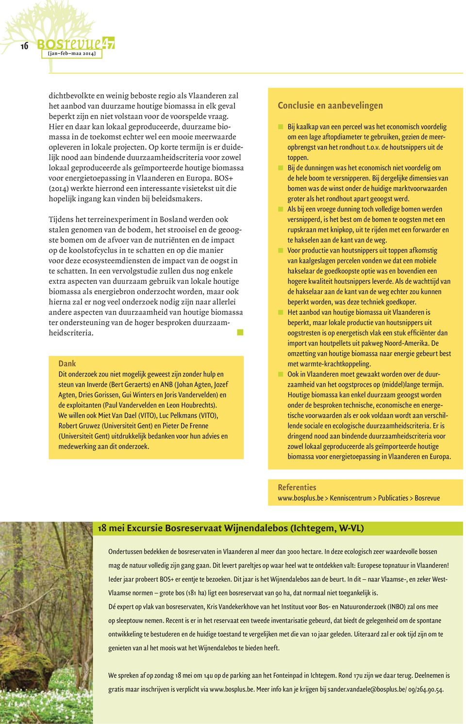 Op korte termijn is er duidelijk nood aan bindende duurzaamheidscriteria voor zowel lokaal geproduceerde als geïmporteerde houtige biomassa voor energietoepassing in Vlaanderen en Europa.
