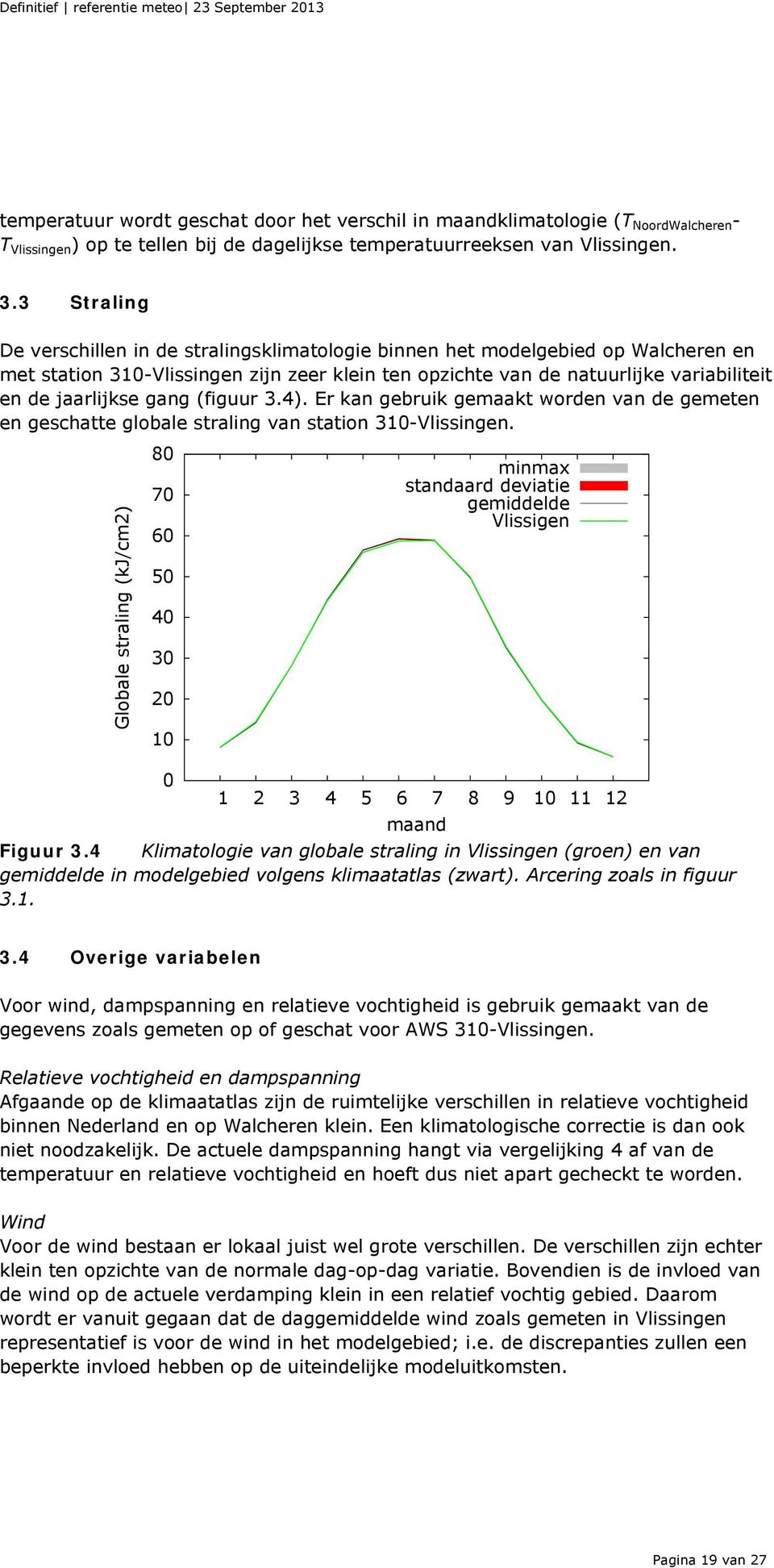 gang (figuur 3.4). Er kan gebruik gemaakt worden van de gemeten en geschatte globale straling van station 310-Vlissingen.