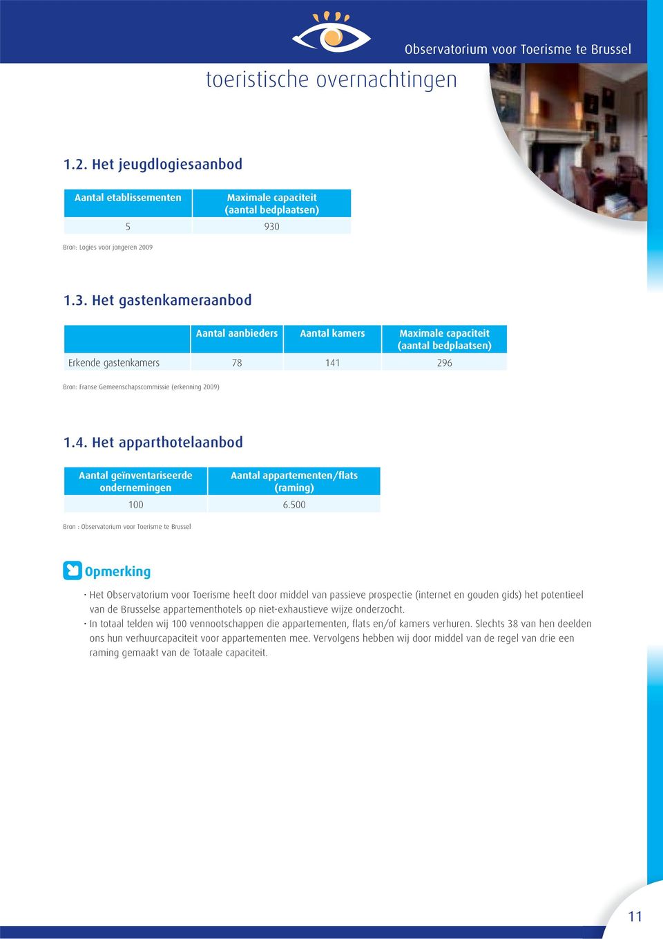 Het gastenkameraanbod Aantal aanbieders Aantal kamers Maximale capaciteit (aantal bedplaatsen) Erkende gastenkamers 78 141