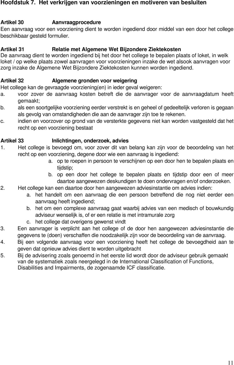 gesteld formulier.